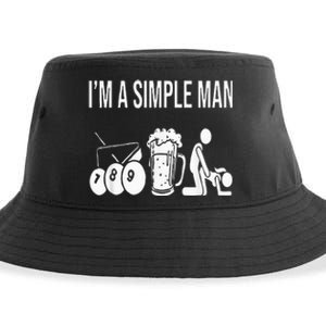 Billiard Pool 8ball Cue Billard Im A Simple Man Sustainable Bucket Hat