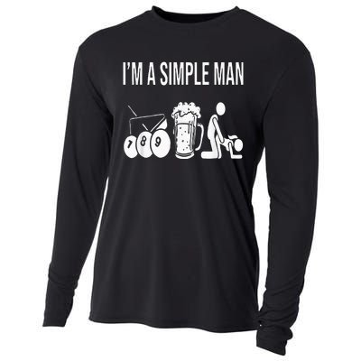 Billiard Pool 8ball Cue Billard Im A Simple Man Cooling Performance Long Sleeve Crew