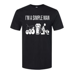 Billiard Pool 8ball Cue Billard Im A Simple Man Softstyle CVC T-Shirt