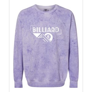 Billiards Pool 8 Ball Billiards Dad Gift For Father’s Day Colorblast Crewneck Sweatshirt