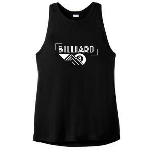 Billiards Pool 8 Ball Billiards Dad Gift For Father’s Day Ladies PosiCharge Tri-Blend Wicking Tank