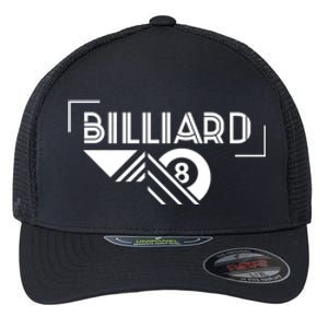 Billiards Pool 8 Ball Billiards Dad Gift For Father’s Day Flexfit Unipanel Trucker Cap