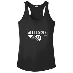 Billiards Pool 8 Ball Billiards Dad Gift For Father’s Day Ladies PosiCharge Competitor Racerback Tank