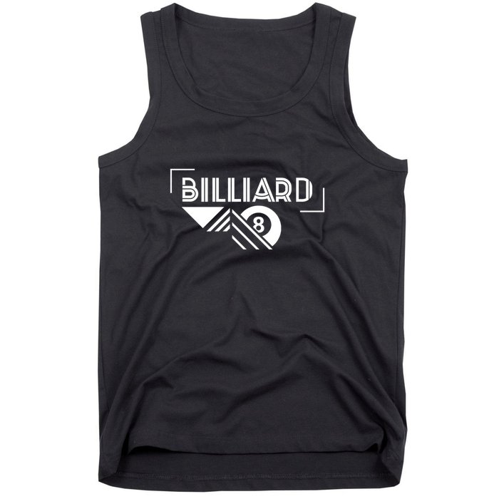 Billiards Pool 8 Ball Billiards Dad Gift For Father’s Day Tank Top