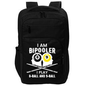 Bipooler Play 8 Ball And 9 Ball Pool Player Impact Tech Backpack