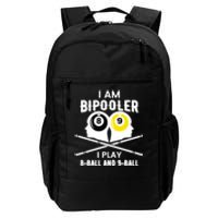 Bipooler Play 8 Ball And 9 Ball Pool Player Daily Commute Backpack