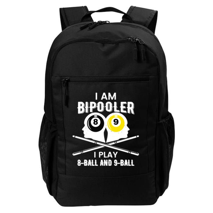 Bipooler Play 8 Ball And 9 Ball Pool Player Daily Commute Backpack