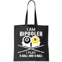 Bipooler Play 8 Ball And 9 Ball Pool Player Tote Bag