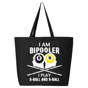 Bipooler Play 8 Ball And 9 Ball Pool Player 25L Jumbo Tote