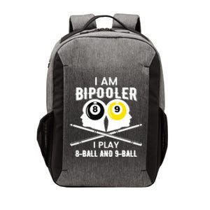 Bipooler Play 8 Ball And 9 Ball Pool Player Vector Backpack