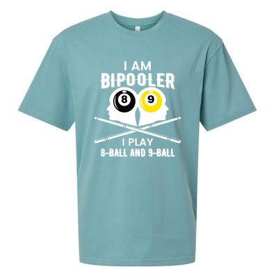 Bipooler Play 8 Ball And 9 Ball Pool Player Sueded Cloud Jersey T-Shirt