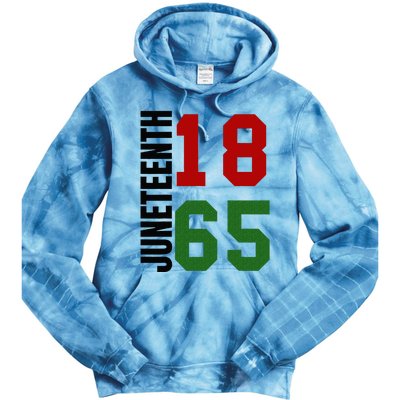 Black Proud African American For Junenth Tie Dye Hoodie