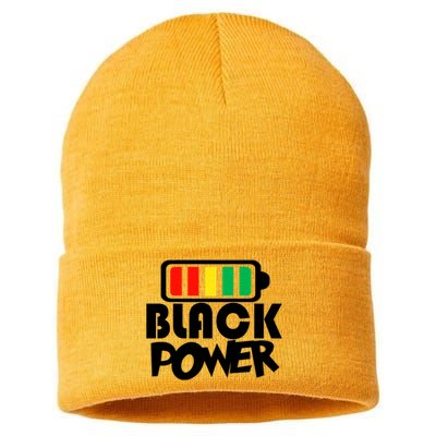 Black Power Afro American Melanin Black Lives Matter Cute Gift Sustainable Knit Beanie