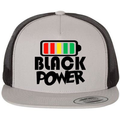 Black Power Afro American Melanin Black Lives Matter Cute Gift Flat Bill Trucker Hat