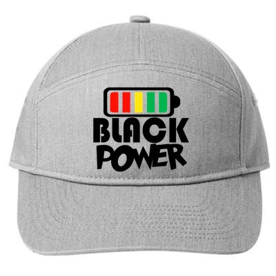 Black Power Afro American Melanin Black Lives Matter Cute Gift 7-Panel Snapback Hat