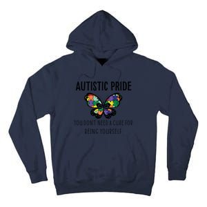 Butterfly Puzzle Autistic Pride Autism Awareness Acceptance Great Gift Tall Hoodie