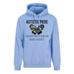 Butterfly Puzzle Autistic Pride Autism Awareness Acceptance Great Gift Unisex Surf Hoodie