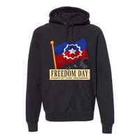 Black Proud African American for Juneteenth Flag Premium Hoodie