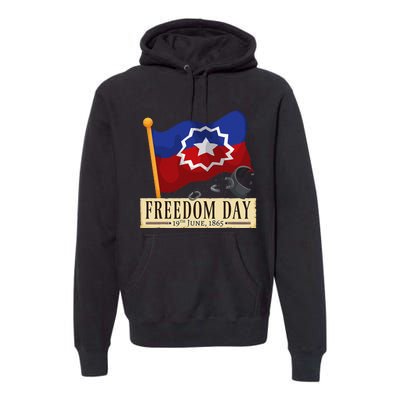 Black Proud African American for Juneteenth Flag Premium Hoodie