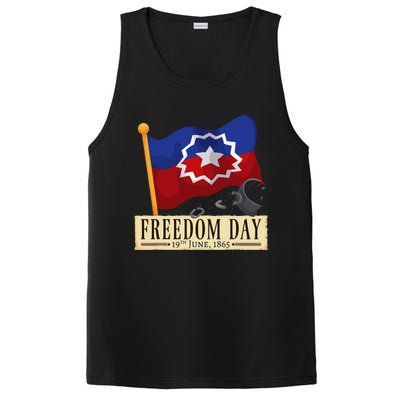 Black Proud African American for Juneteenth Flag PosiCharge Competitor Tank