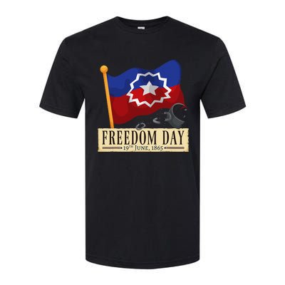 Black Proud African American for Juneteenth Flag Softstyle® CVC T-Shirt