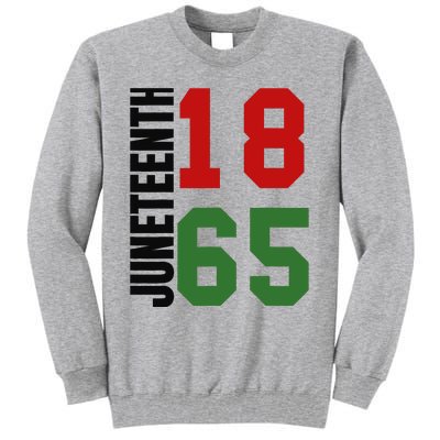 Black Proud African American for Juneteenth Tall Sweatshirt