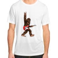 Bigfoot Playing A Electric Guitar Rock On Sasquatch Big Foot Adult ChromaSoft Performance T-Shirt