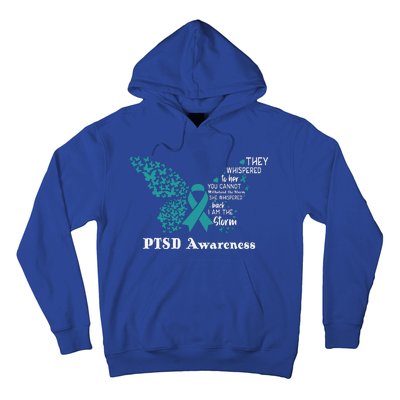 Butterfly PTSD Awareness I Am The Storm PTSD Hoodie