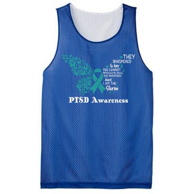 Butterfly PTSD Awareness I Am The Storm PTSD Mesh Reversible Basketball Jersey Tank