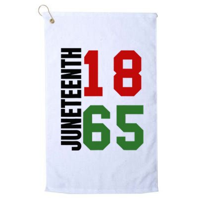 Black Proud African American for Juneteenth Platinum Collection Golf Towel