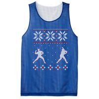 Baseball Pitcher And Batter Outdoor Game Ugly Christmas Gift Mesh Reversible Basketball Jersey Tank