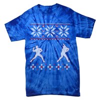 Baseball Pitcher And Batter Outdoor Game Ugly Christmas Gift Tie-Dye T-Shirt