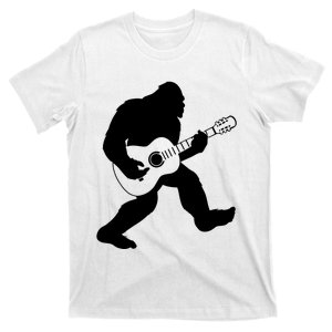 Bigfoot Playing Acoustic Guitar T-Shirt