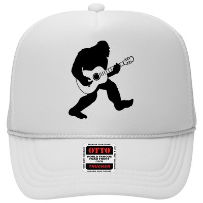Bigfoot Playing Acoustic Guitar Trucker Hat