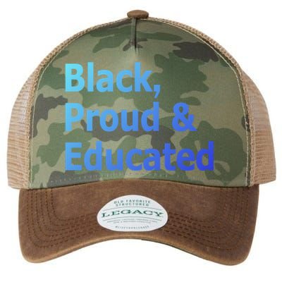 Black Proud And Educated African American Cool Gift Legacy Tie Dye Trucker Hat