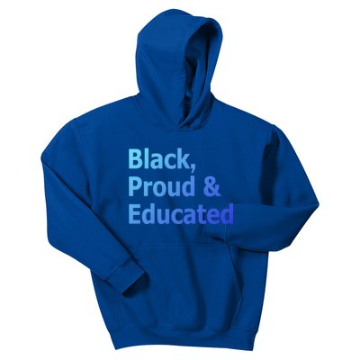 Black Proud And Educated African American Cool Gift Kids Hoodie