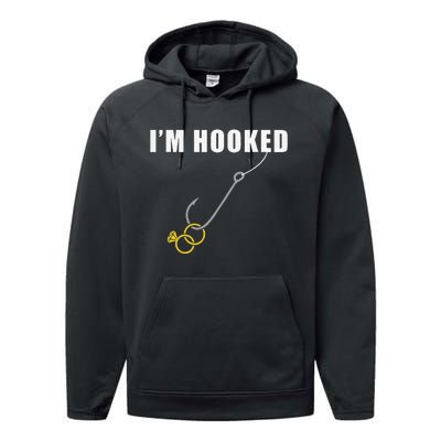 Bachelor Party Apparel Fiance Engagement Fishing Performance Fleece Hoodie