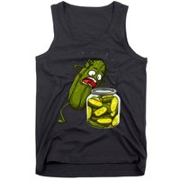 Best Pickle Art Jarr Dill Pickle Novelty Tank Top