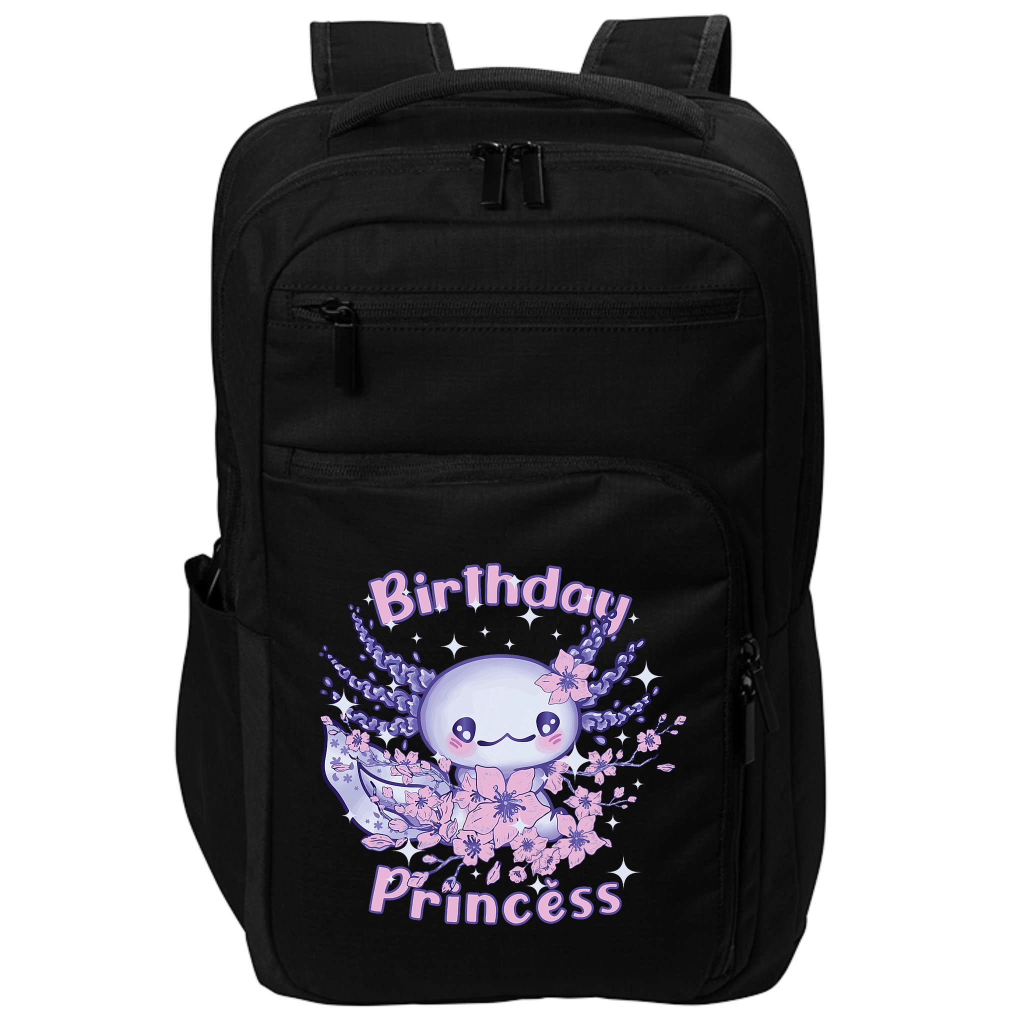 Birthday Princess And Axolotl Birthday Impact Tech Backpack