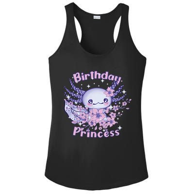 Birthday Princess And Axolotl Birthday Ladies PosiCharge Competitor Racerback Tank