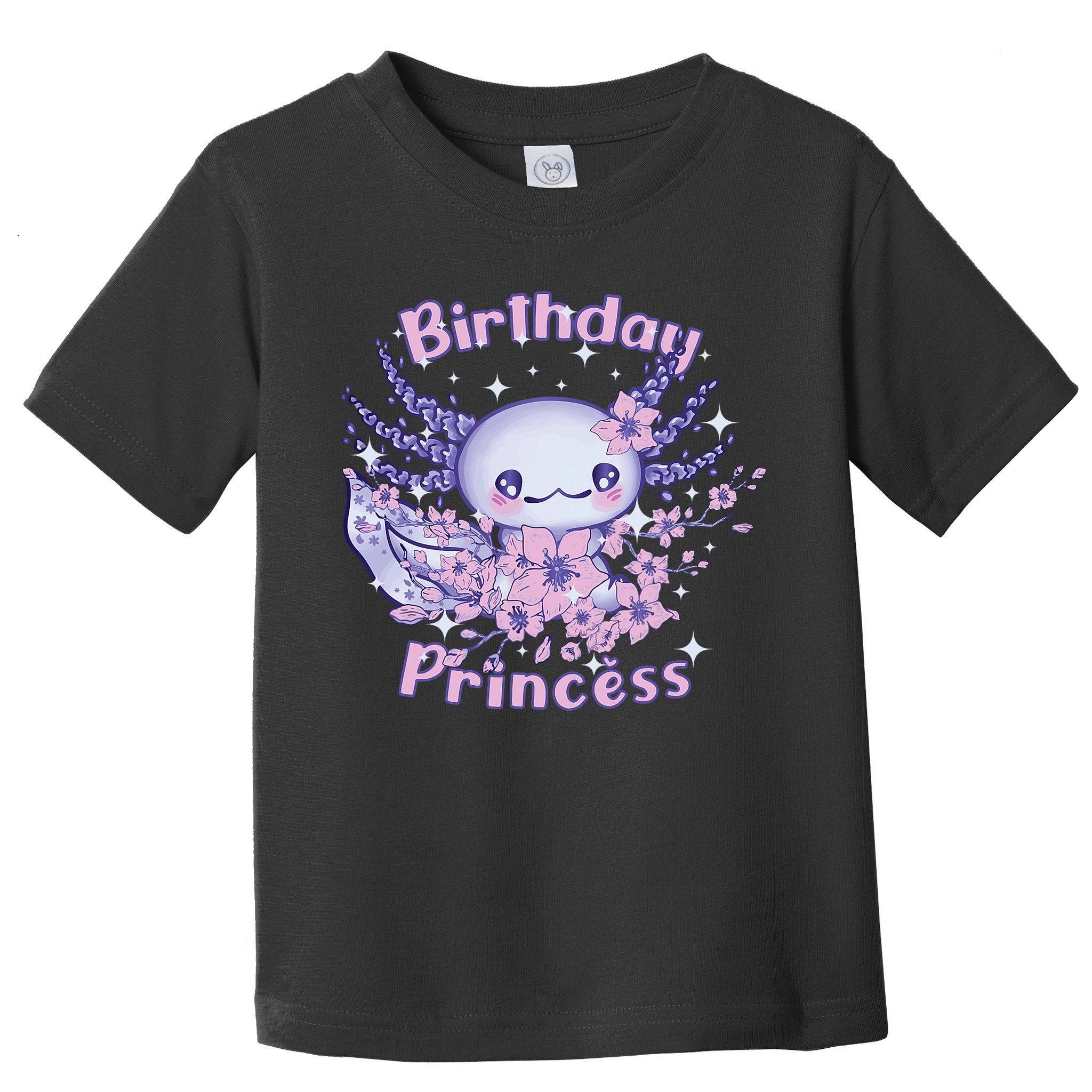Birthday Princess And Axolotl Birthday Toddler T-Shirt