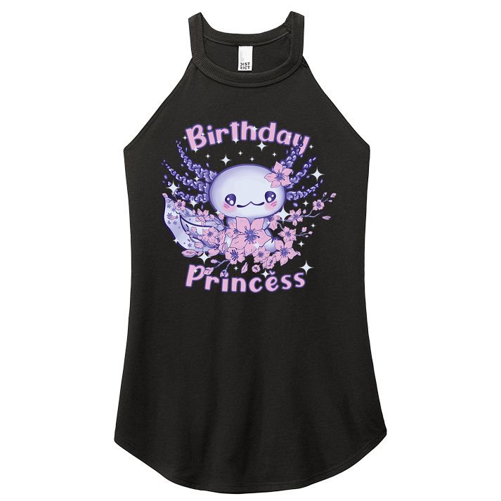 Birthday Princess And Axolotl Birthday Women's Perfect Tri Rocker Tank