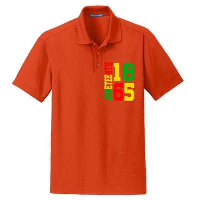 Black Proud African Pride American Juneteenth Gift Dry Zone Grid Polo