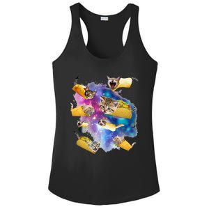 Burrito Pizza And Taco Cat In Space Tacocat Gift Idea Ladies PosiCharge Competitor Racerback Tank