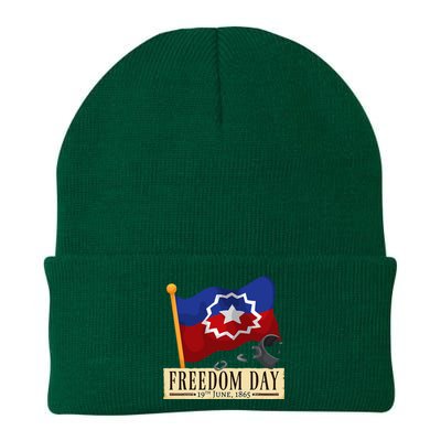 Black Proud African American for Juneteenth Flag Knit Cap Winter Beanie