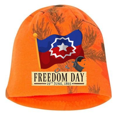 Black Proud African American for Juneteenth Flag Kati - Camo Knit Beanie