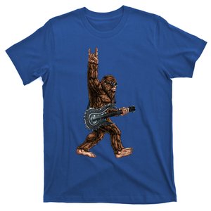 Bigfoot Playing A Dragon Guitar Rock On Sasquatch Big Foot T-Shirt