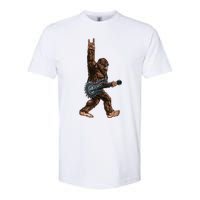 Bigfoot Playing A Dragon Guitar Rock On Sasquatch Big Foot Softstyle® CVC T-Shirt