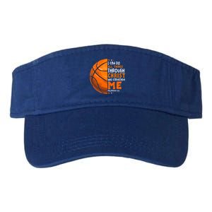 Basketball Player And Fans Funny For Dad Mom Gift Valucap Bio-Washed Visor