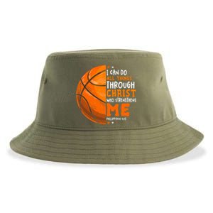 Basketball Player And Fans Funny For Dad Mom Gift Sustainable Bucket Hat